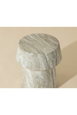 Modern European furniture - Marble Look Indoor/Outdoor End Table - www.oroa.com