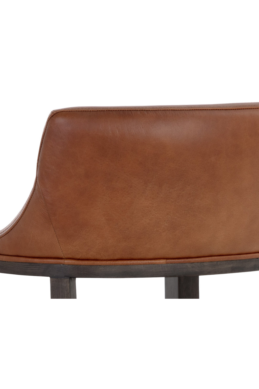 Modern European furniture - Brown Leather Counter Stool - www.oroa.com
