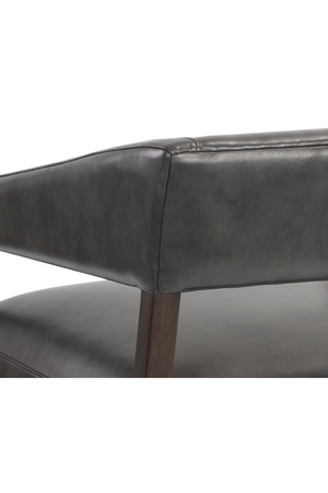 Modern European furniture - Brown Oak Leather Lounge Chair - www.oroa.com