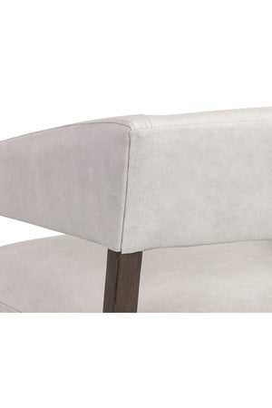 Modern European furniture - Brown Oak Leather Lounge Chair - www.oroa.com