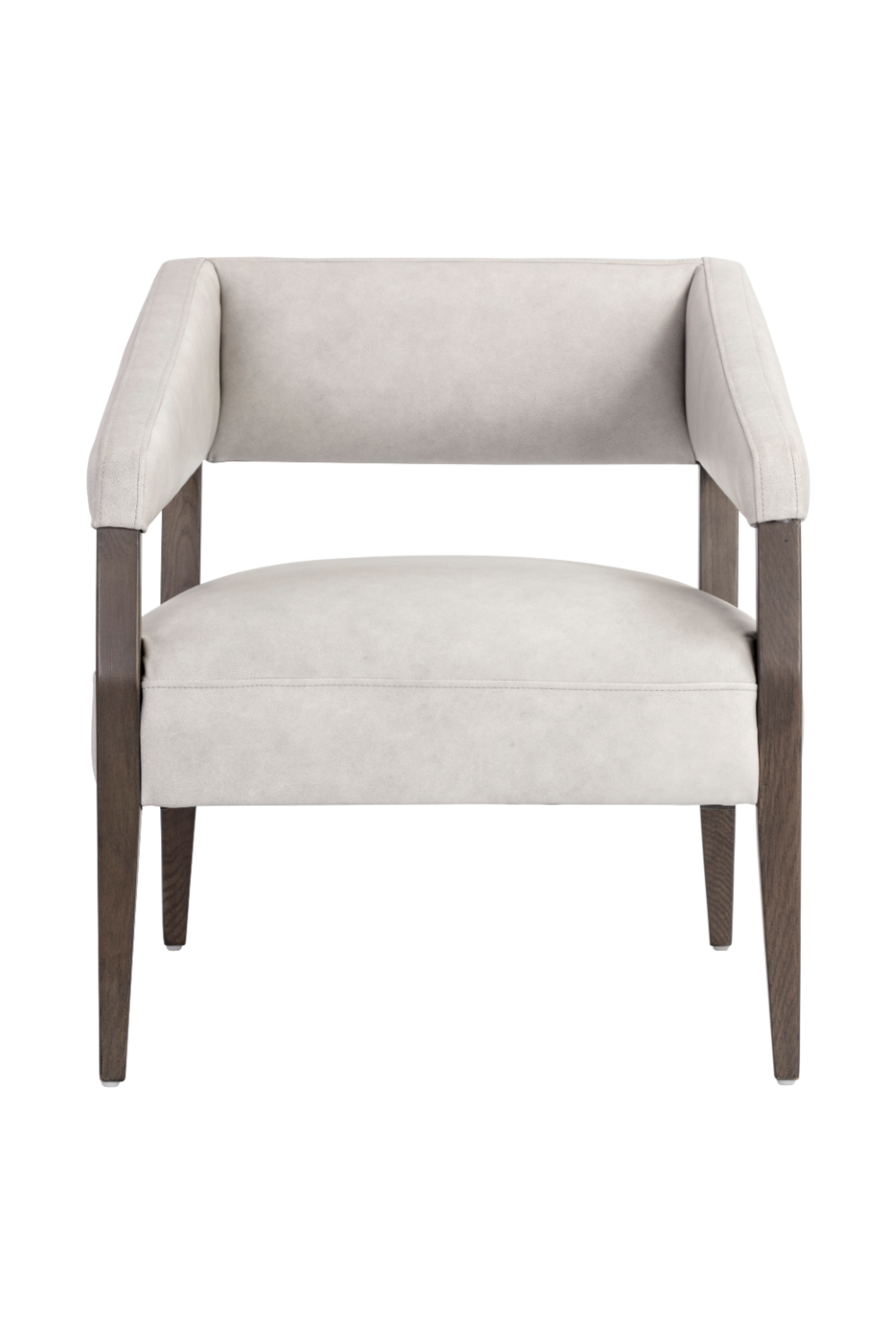 Modern European furniture - Brown Oak Leather Lounge Chair - www.oroa.com