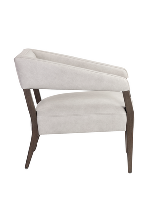 Modern European furniture - Brown Oak Leather Lounge Chair - www.oroa.com