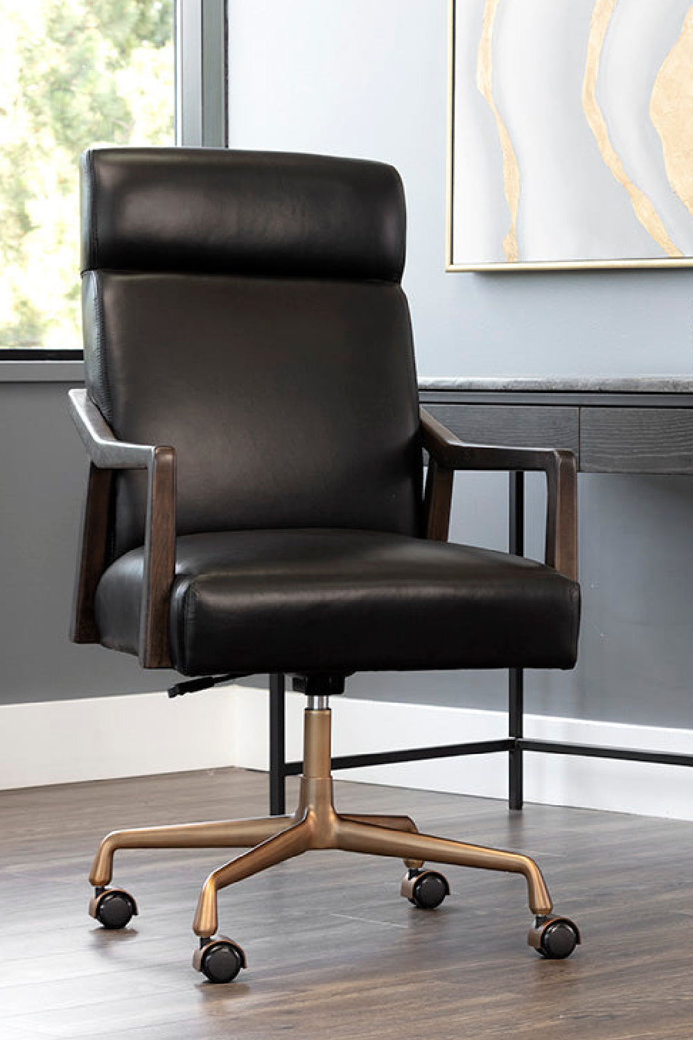 Modern European furniture - High-Back Leather Office Chair - www.oroa.com