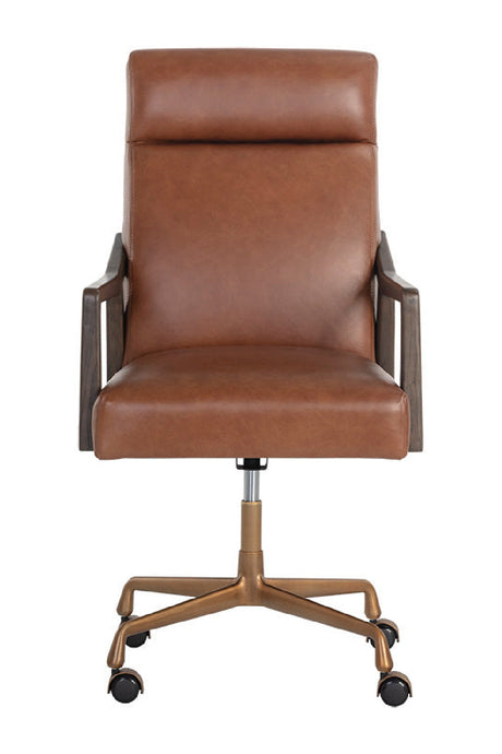 Modern European furniture - High-Back Leather Office Chair - www.oroa.com