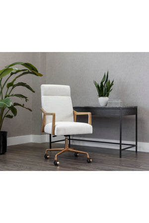 High-Back Ivory Office Chair | Splendido Collin | Oroa.com