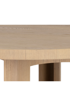 Modern European furniture - Natural Wood Round Dining Table  - www.oroa.com