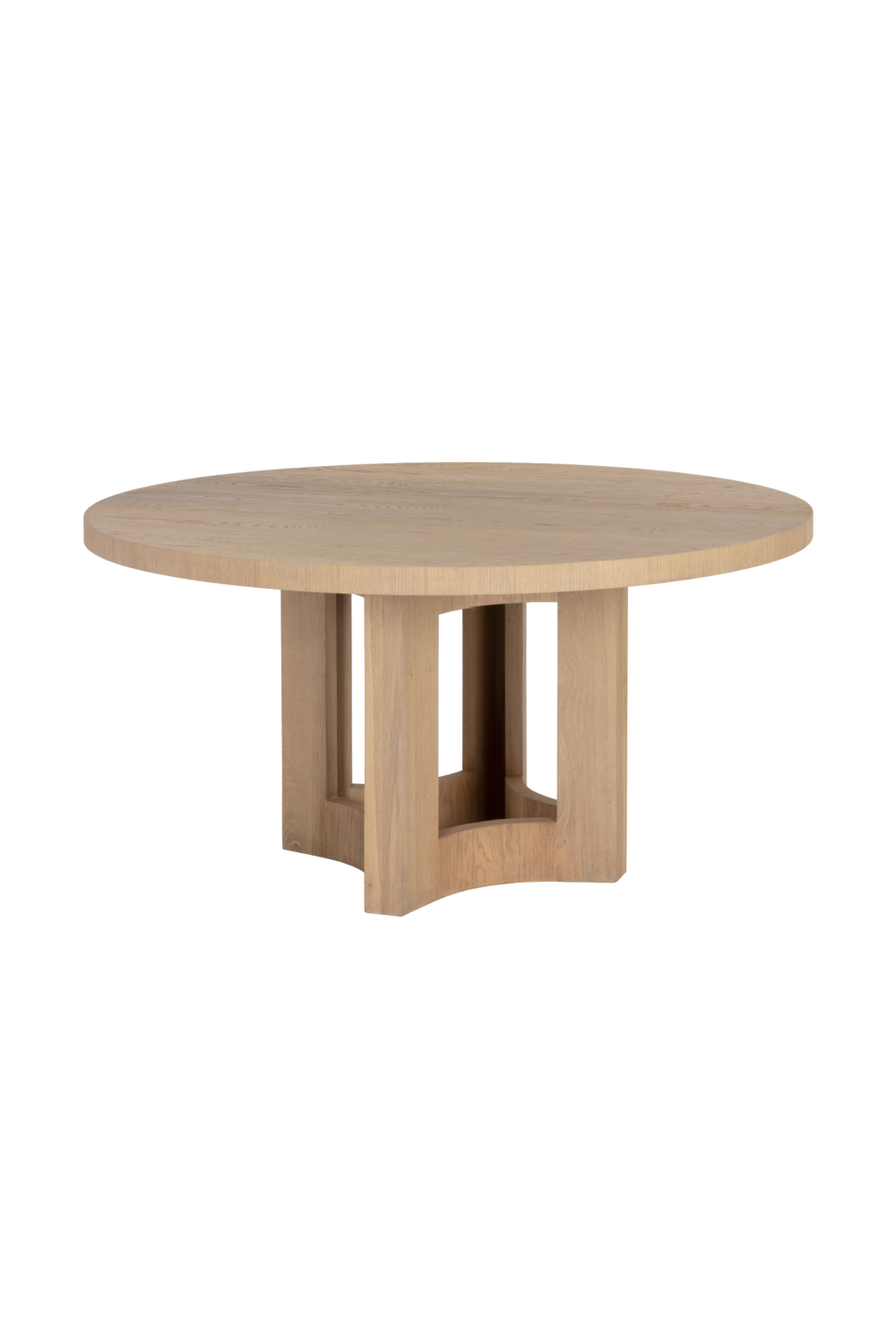 Modern European furniture - Natural Wood Round Dining Table  - www.oroa.com