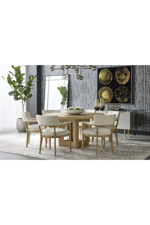 Modern European furniture - Natural Wood Round Dining Table  - www.oroa.com