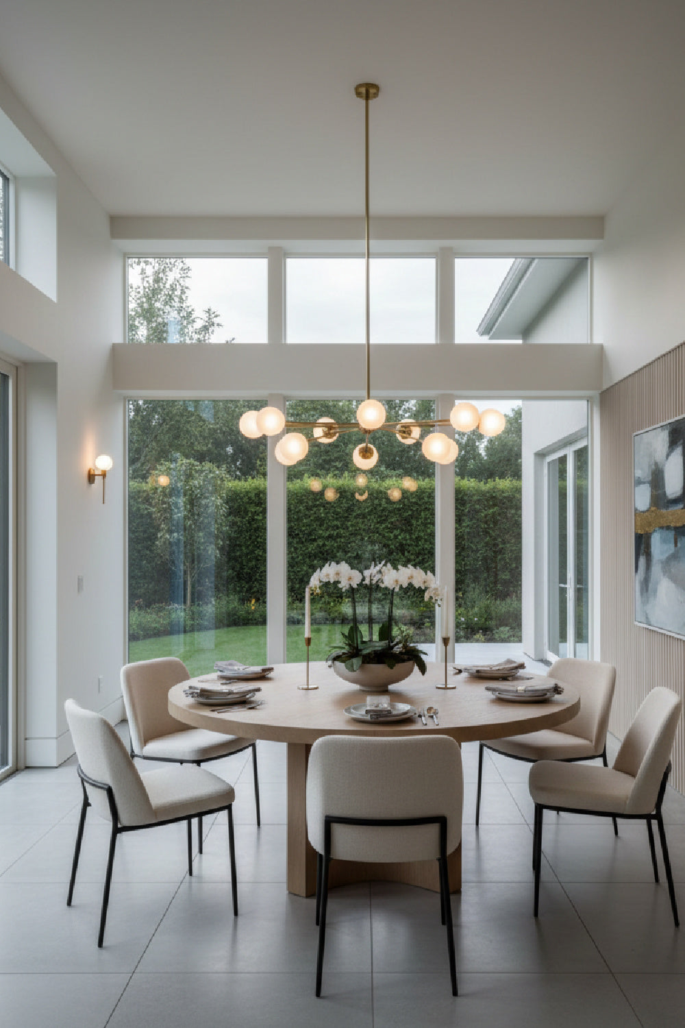 Modern European furniture - Natural Wood Round Dining Table  - www.oroa.com