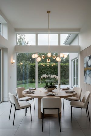 Modern European furniture - Natural Wood Round Dining Table  - www.oroa.com