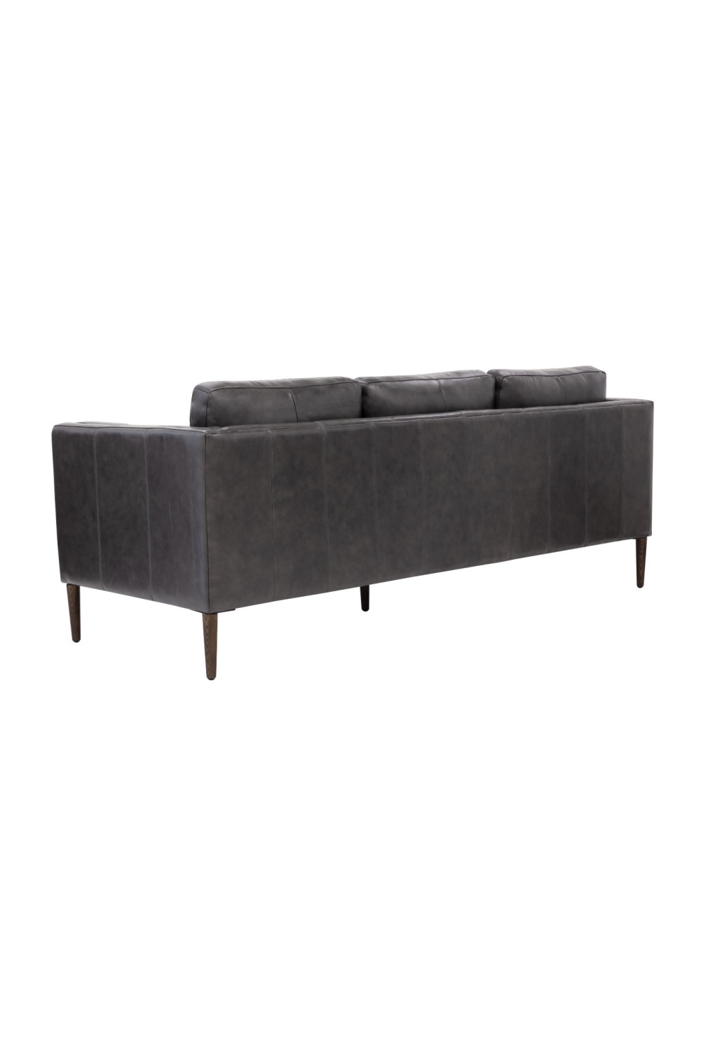 Modern European furniture - Black Leather Sofa - www.oroa.com