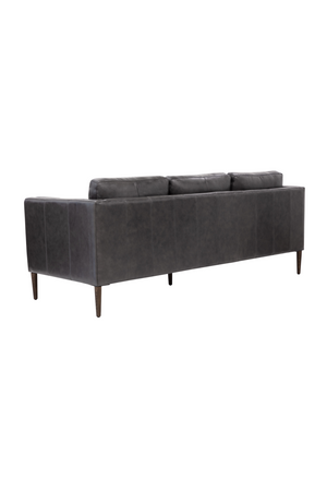 Modern European furniture - Black Leather Sofa - www.oroa.com