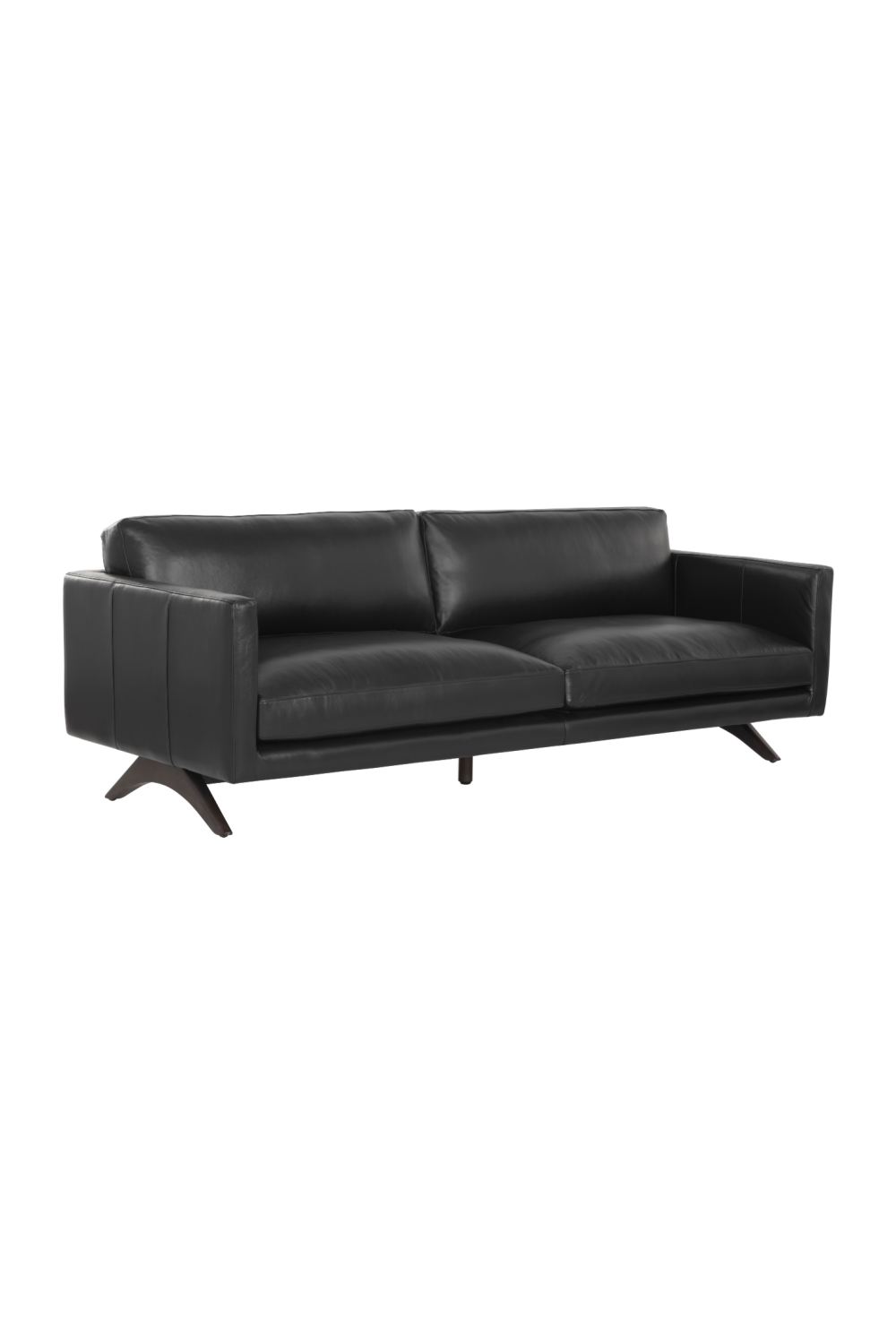 Modern European furniture - Retro-Inspired Leather Sofa - www.oroa.com