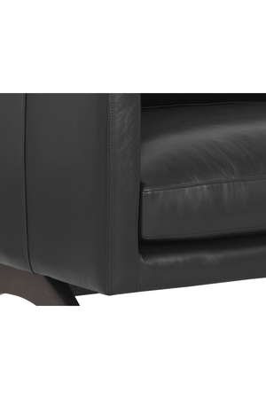 Modern European furniture - Retro-Inspired Leather Sofa - www.oroa.com