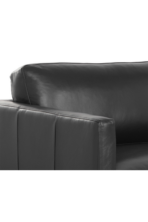 Modern European furniture - Retro-Inspired Leather Sofa - www.oroa.com