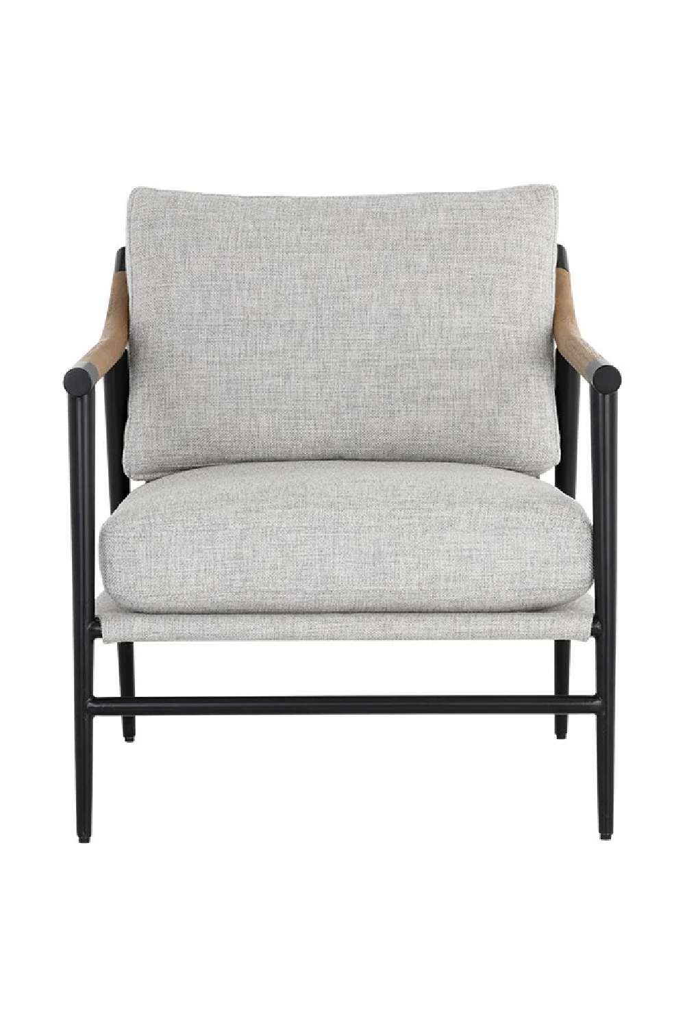 Modern European furniture - Light Gray Fabric Lounge Chair - www.oroa.com