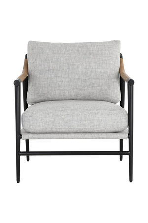 Modern European furniture - Light Gray Fabric Lounge Chair - www.oroa.com