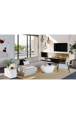 Modern European furniture - Light Gray Fabric Lounge Chair - www.oroa.com