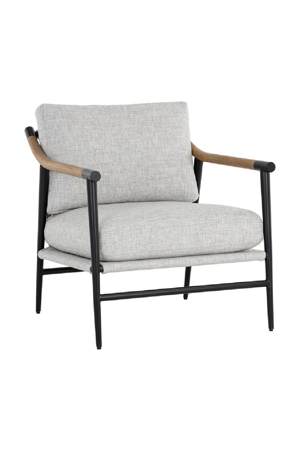 Modern European furniture - Light Gray Fabric Lounge Chair - www.oroa.com