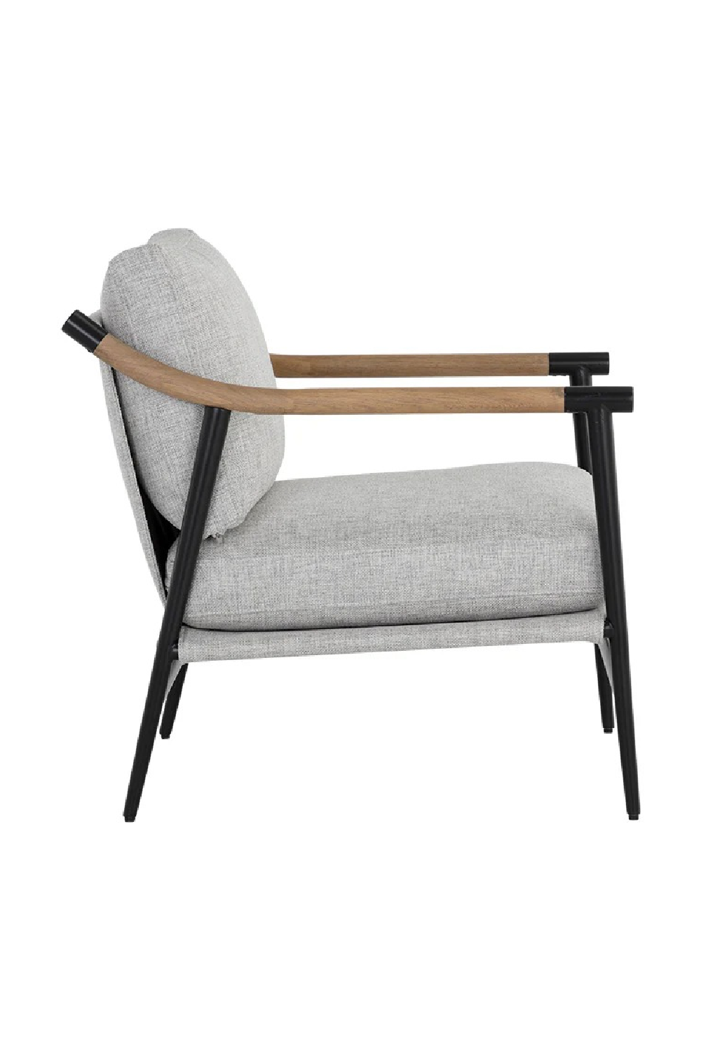 Modern European furniture - Light Gray Fabric Lounge Chair - www.oroa.com