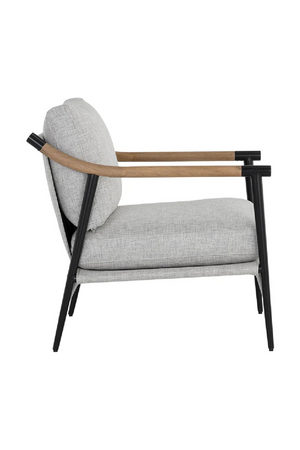 Modern European furniture - Light Gray Fabric Lounge Chair - www.oroa.com