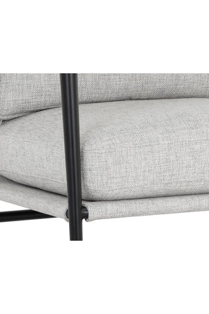 Modern European furniture - Light Gray Fabric Lounge Chair - www.oroa.com