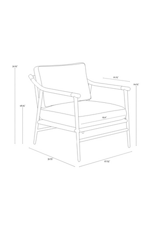 Modern European furniture - Light Gray Fabric Lounge Chair - www.oroa.com