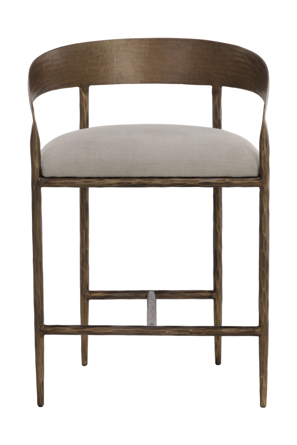 Modern European furniture - Hammered Metal Counter Stool - www.oroa.com