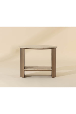 Oval Travertine Side Table | Splendido Roshni | Oroa.com