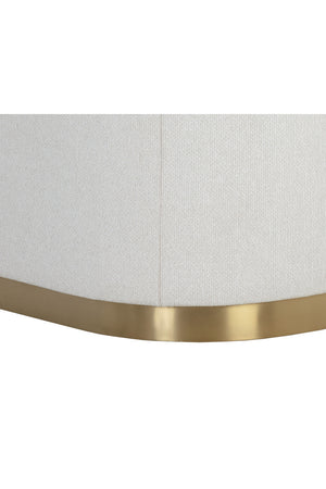 Modern European furniture - Gold Inlay Curved Lounge Chair - www.oroa.com