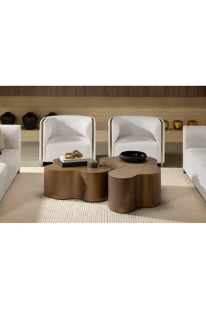 Modern European furniture - Gold Inlay Curved Lounge Chair - www.oroa.com