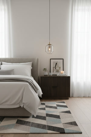   Modern European furniture - Taupe Fluted Wooden 2-Drawer Nightstand - www.oroa.com | Oroa.com