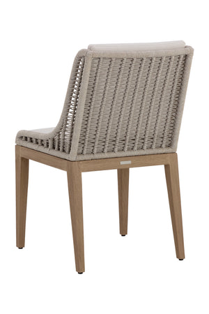 Modern European furniture - Contemporary Indoor/Outdoor Teak & Woven Dining Chair - www.oroa.com