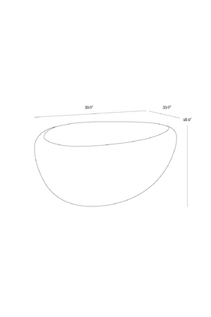   Modern European furniture - Sculpted Concrete Indoor/Outdoor Coffee Table - www.oroa.com | Oroa.com