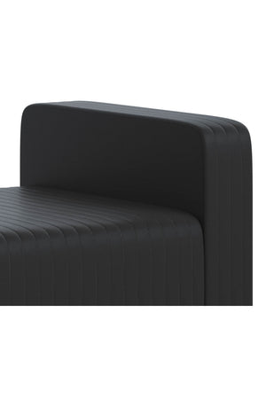 Modern European furniture - Channel-Tufted Fabric Bench - www.oroa.com