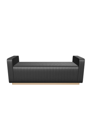 Modern European furniture - Channel-Tufted Fabric Bench - www.oroa.com