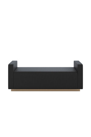 Modern European furniture - Channel-Tufted Fabric Bench - www.oroa.com