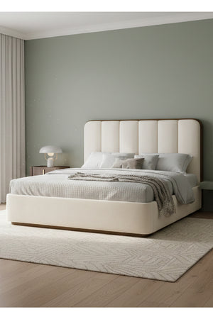 Modern European furniture - Channel Tufted Bed - www.oroa.com