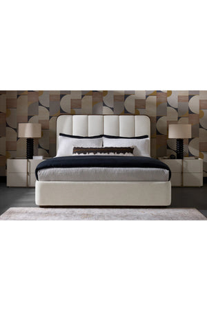 Modern European furniture - Channel Tufted Bed - www.oroa.com