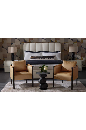 Modern European furniture - Channel Tufted Bed - www.oroa.com