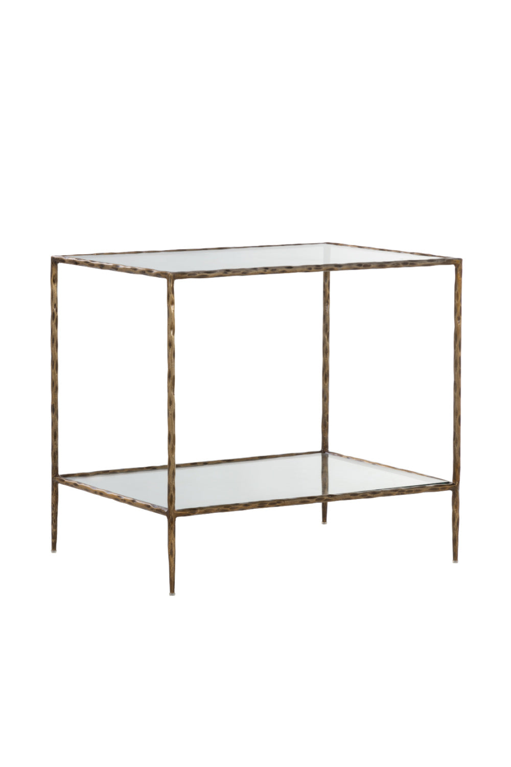 Hand-hammered Metal Nightstand | Splendido Emine | Oroa.com