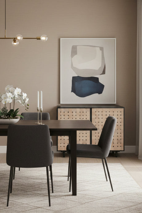 Modern European furniture - Sueded Tan Leather Sideboard - www.oroa.com