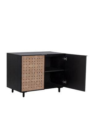 Modern European furniture - Sueded Tan Leather Sideboard - www.oroa.com