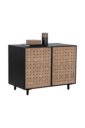 Modern European furniture - Sueded Tan Leather Sideboard - www.oroa.com