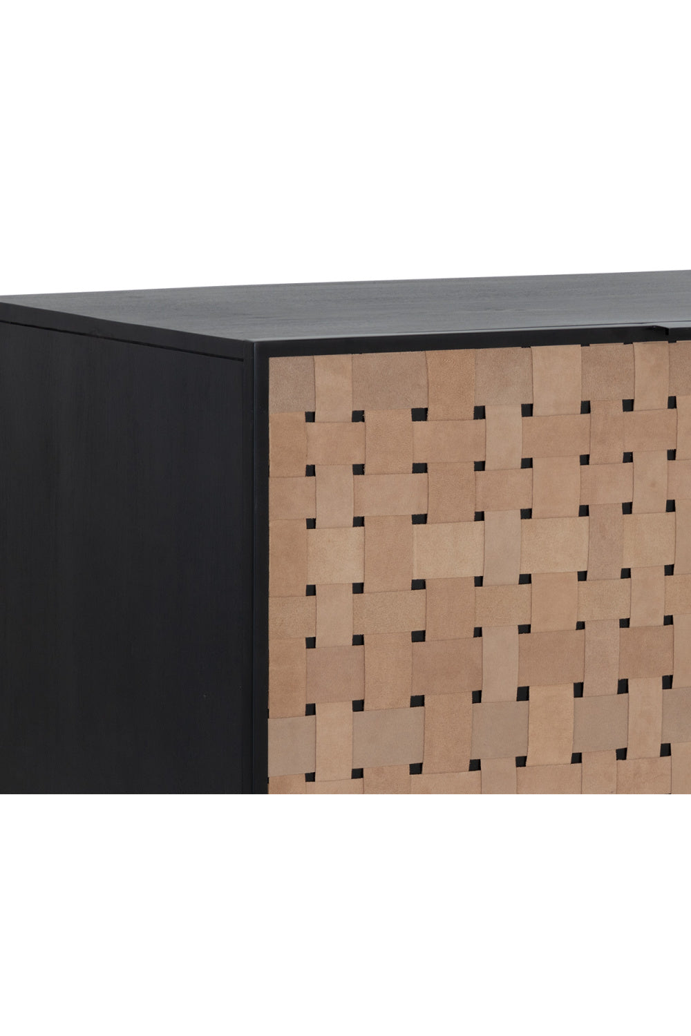 Modern European furniture - Sueded Tan Leather Sideboard - www.oroa.com