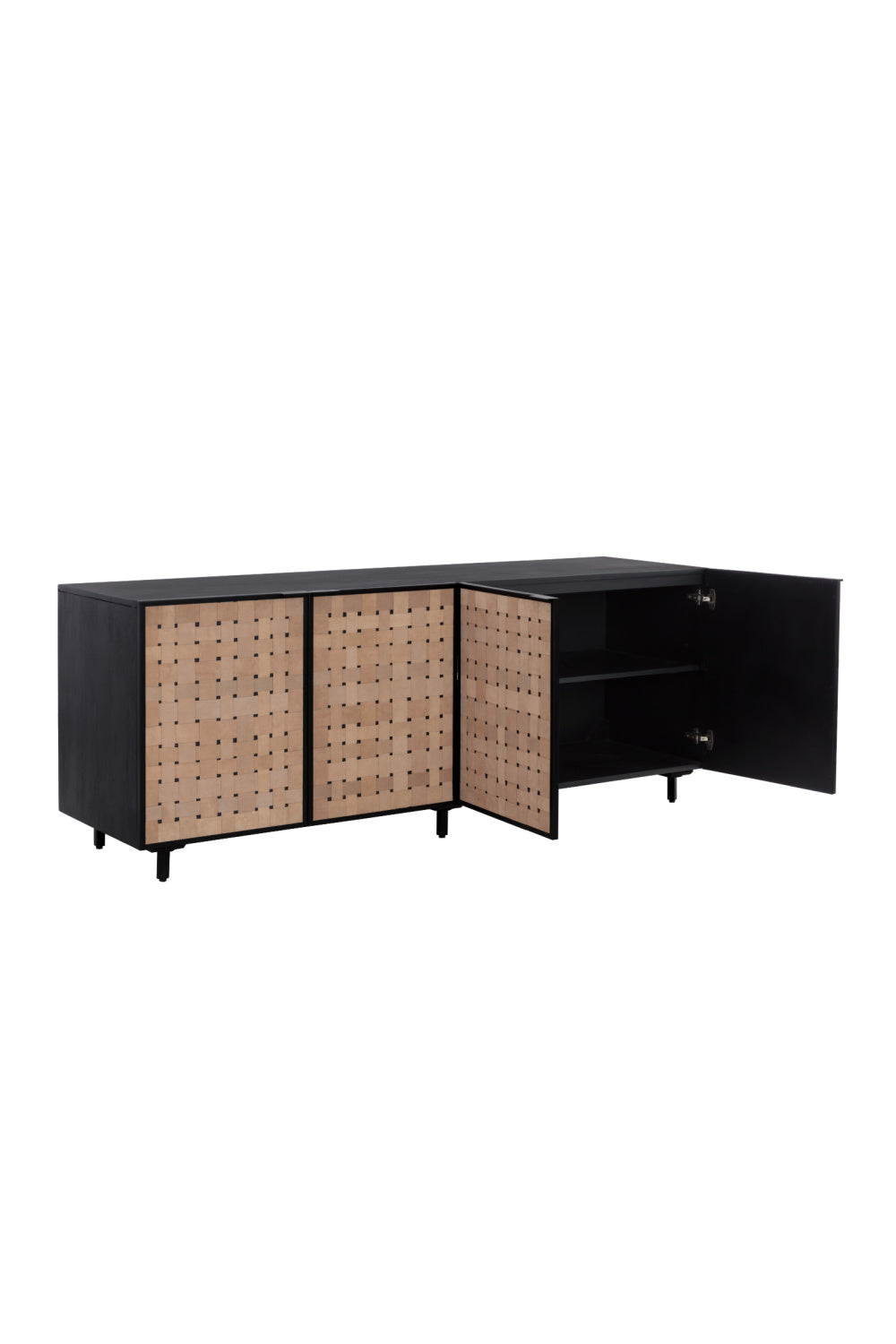 Modern European furniture - Sueded Tan Leather Sideboard - www.oroa.com
