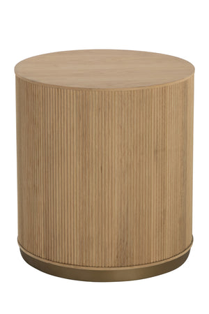  Modern European furniture - Reeded Oak Side Table - www.oroa.com | Oroa.com