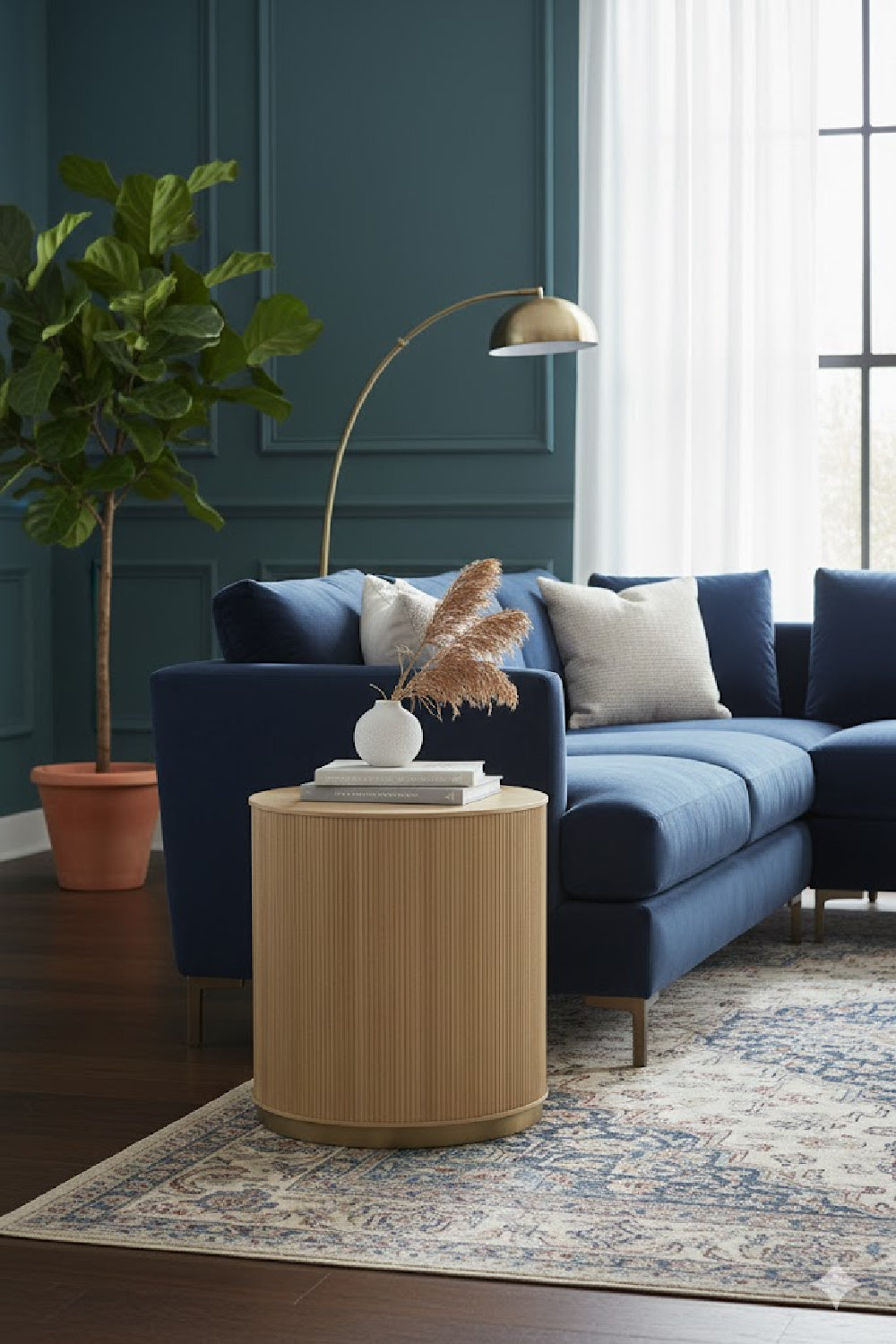   Modern European furniture - Reeded Oak Side Table - www.oroa.com | Oroa.com