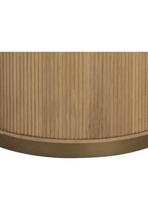  Modern European furniture - Reeded Oak Side Table - www.oroa.com | Oroa.com