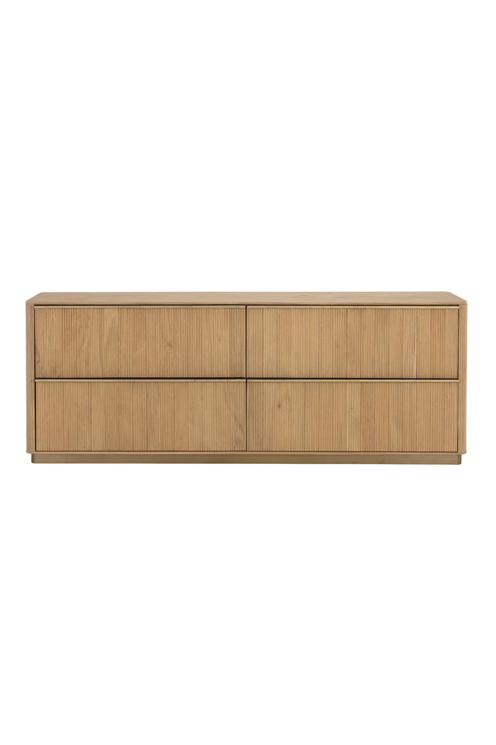 Modern European furniture - Reeded Oak 4-Drawer Dresser - www.oroa.com